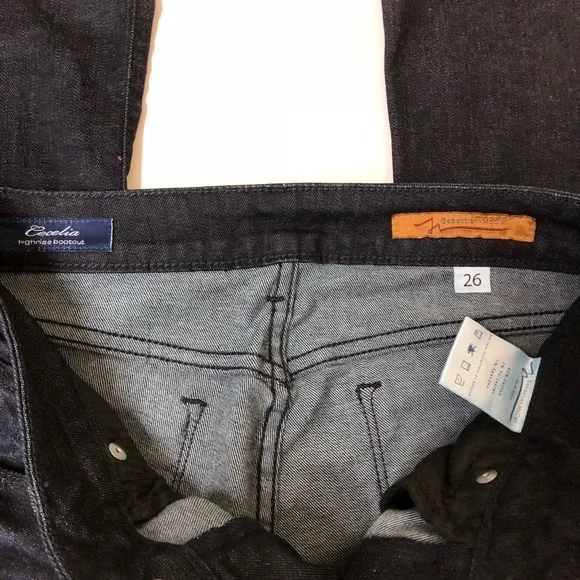 Sebastian McCall Cecelia Highrise Bootcut Jeans Womens Size 26 - Picture 6 of 8